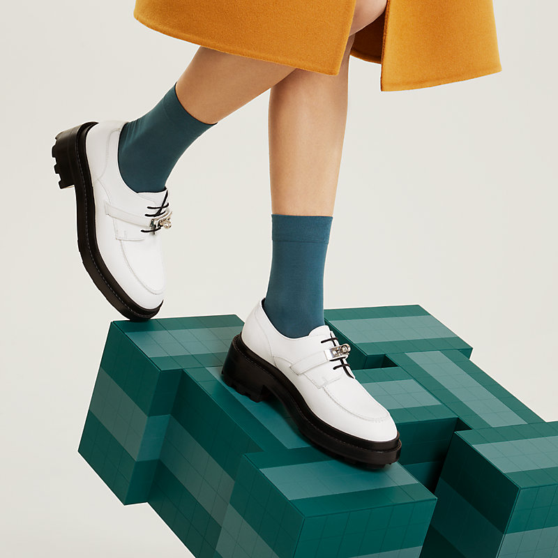 HERMES - HERMES(エルメス) ローファー 38 レディース - 白